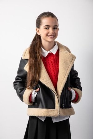 COCCODRILLO mantlid OUTERWEAR GIRL JUNIOR, must, ZC5153101OGJ-021-146, 146 cm 