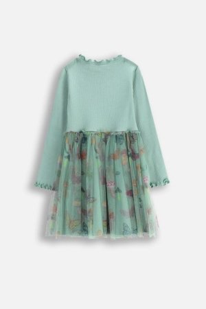 COCCODRILLO pikkade varrukatega kleit DREAM DIARIES GIRL KIDS, roheline, WC5129102DGK-027-122, 122 cm 