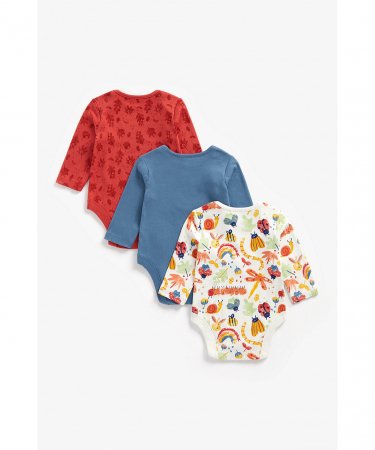 MOTHERCARE pikkade varrukatega bodi, 3 tk., ZA021 545614