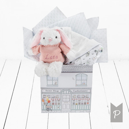 BABYBLOOMS Väike Armas Jänku & Hommikumantel Little Love Pink DITGBU242