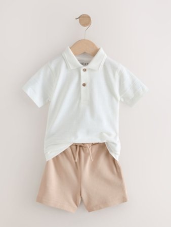 NEXT lühikeste varrukatega polo särk + lühikesed püksid, W63080, 92 cm 