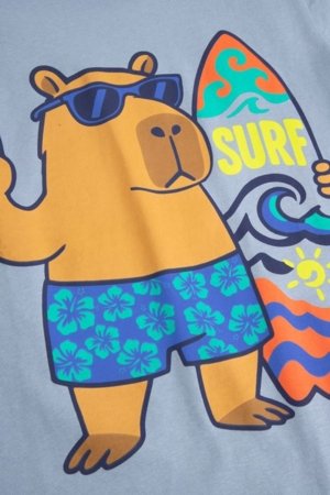 COCCODRILLO lühikeste varrukatega t-särk, sinised, WC6143207VBB-014-146, 146 suurus 