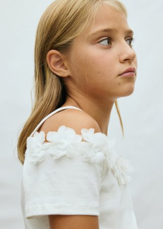 MAYORAL lühikeste varrukatega t-särk, natural, 6.003-95, 140 cm 