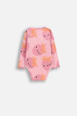 COCCODRILLO pikkade varrukatega bodi, roosa, suurus 