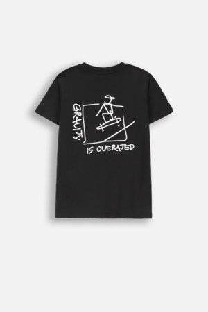 COCCODRILLO lühikeste varrukatega t-särk, mustad, cm 