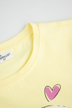 COCCODRILLO t-särk EVERYDAY GIRL A, kollane, cm 