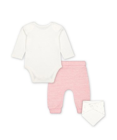 C type MOTHERCARE pikkade varrukatega bodi + püksid + pudipõll, 3tk., VA036  414747