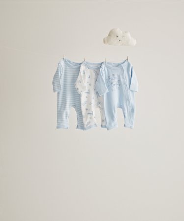 MOTHERCARE footless sleepsuit boy Prem 3 pack premature 1,8kg 854348 854348