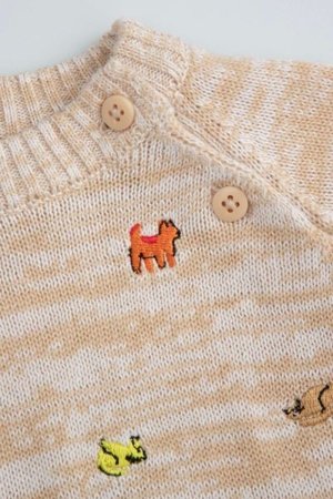 COCCODRILLO kampsun BUDDIES BOY NEWBORN, kreemjas, cm 