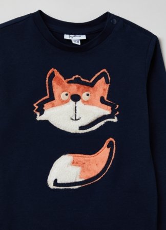 OVS BOY9-36M T-SHIRT L/S 2H 9-12 BLUE 001898051 