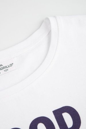 COCCODRILLO lühikeste varrukatega t-särk, valged, WC6143205SGJ-001-134, 134 cm 