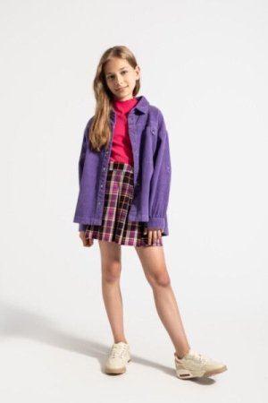 COCCODRILLO long sleeved shirt ACADEMY GIRL JUNIOR, lillad, ZC4152002AGJ-016-164, 164 cm 