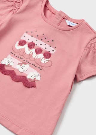 MAYORAL lühikeste varrukatega t-särk 4K, peony, 1011-16 