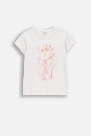 COCCODRILLO lühikeste varrukatega t-särk, valged, cm 