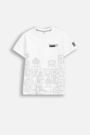 COCCODRILLO lühikeste varrukatega särk GAMER BOY JUNIOR, valge, WC5143204GBJ-001-164, 164 cm 