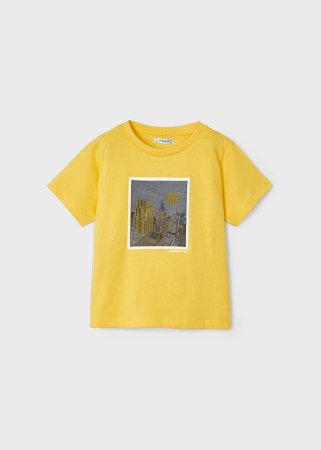 MAYORAL lühikeste varrukatega t-särk 5J, kollased, 3022-30 