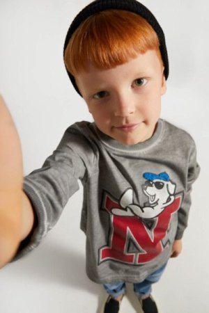 COCCODRILLO long sleeved t-shirt ACADEMY BOY KIDS, hallid, ZC4143102ABK-019-092, 92 cm 