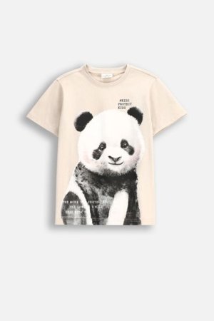 COCCODRILLO lühikeste varrukatega särk EVERYDAY UNISEX A, kreemjas, WC5143202VUA-002-152, 152 cm 