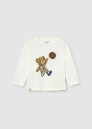 MAYORAL pikkade varrukatega t-särk, cream-bear, 2.070-67, 4 cm 