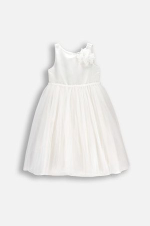 COCCODRILLO varrukateta kleit, valge, suurus 