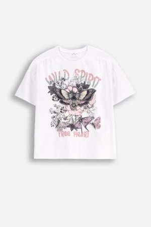 COCCODRILLO lühikeste varrukatega särk DREAM DIARIES GIRL JUNIOR, valge, WC5143204DGJ-001-164, 164 cm 