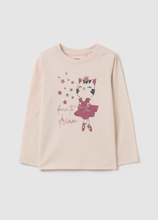 OVS pikkade varrukatega t-särk, roosa, 140 cm, 002135902 
