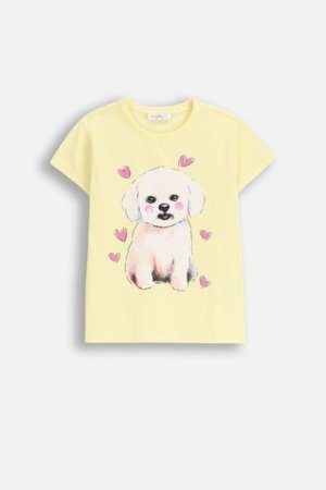 COCCODRILLO t-särk EVERYDAY GIRL A, kollane, cm 