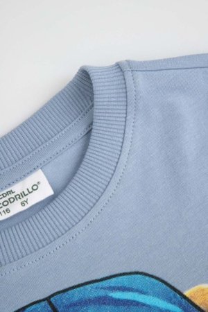 COCCODRILLO lühikeste varrukatega t-särk, sinised, WC6143213VBA-014-104, 104 cm 