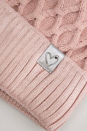 COCCODRILLO müts ACCESSORIES WINTER GIRL, roosa, cm 