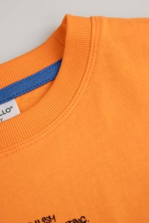 COCCODRILLO lühikeste varrukatega t-särk, oranžid, WC6143203RBJ-006-134, 134 cm 