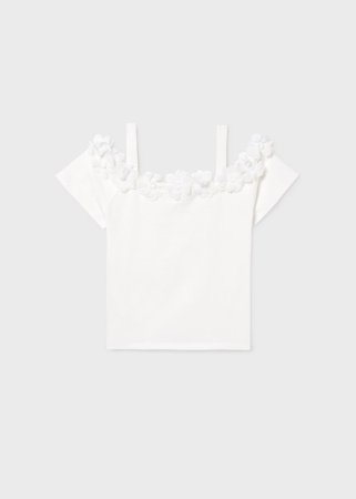 MAYORAL lühikeste varrukatega t-särk, natural, 6.003-95, 140 cm 