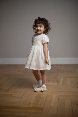 COCCODRILLO lühikeste varrukatega kleit, beež, WC6128201FGN-003-074, 74 suurus 