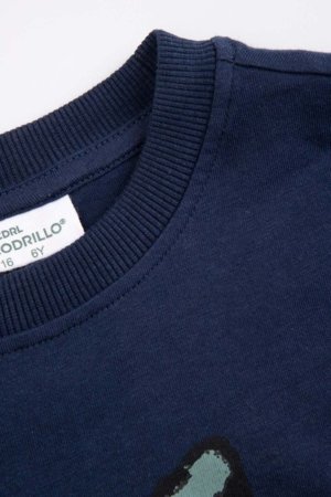 COCCODRILLO pikkade varrukatega t-särk, sinised, cm 