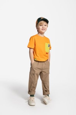 COCCODRILLO lühikeste varrukatega särk GAMER BOY KIDS, oranž, WC5143203GBK-006-122, 122 cm 