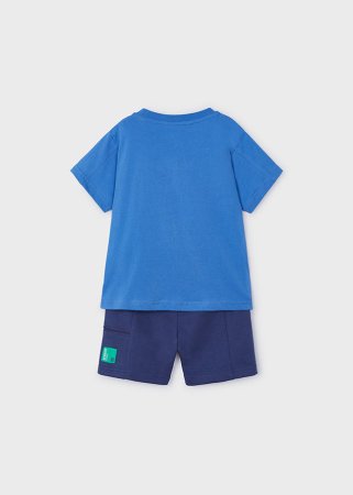MAYORAL lühikeste varrukatega t-särk + lühikesed püksid 5C, sinised, 3601-77 