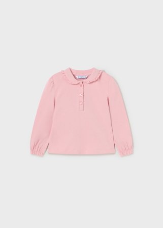 MAYORAL pikkade varrukatega polo särk 4J, roosa, 104-11 