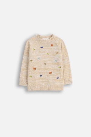 COCCODRILLO kampsun BUDDIES BOY NEWBORN, kreemjas, cm 