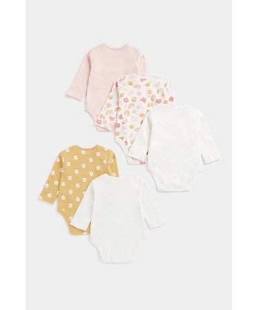 MOTHERCARE pikkade varrukatega bodi, 5tk., FC114  