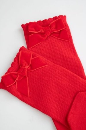 COCCODRILLO sokid SOCKS GIRL, punane, cm 