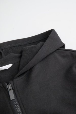 COCCODRILLO kapuutsiga tõmblukuga pusa, must, suurus 