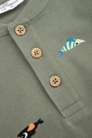COCCODRILLO lühikeste varrukatega polo särk, rohelised, WC6143208FBK-011-110, 110 