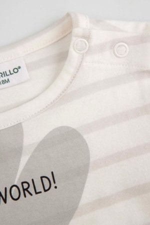 COCCODRILLO bodi, kreemi värv, 