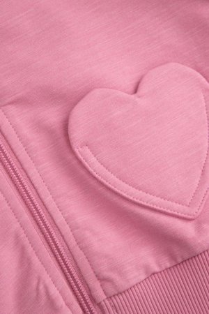 COCCODRILLO kapuutsiga tõmblukuga pusa, roosa, WC6132401HGN-007-062, 62 suurus 