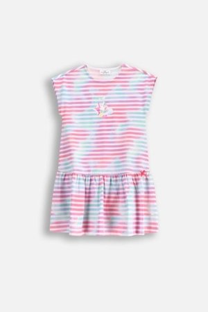 COCCODRILLO lühikeste varrukatega kleit INSIDE OCEAN GIRL KIDS, värv, WC5129201IGK-022-122, 122 cm 