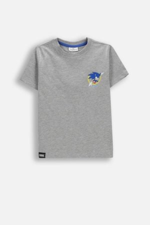 COCCODRILLO lühikeste varrukatega särk LICENCE BOY, hall, WC5143211LBD-019-122, 122 cm 