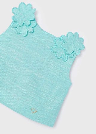 MAYORAL lühikeste varrukatega t-särk + seelik 6B, anise, 3952-11 