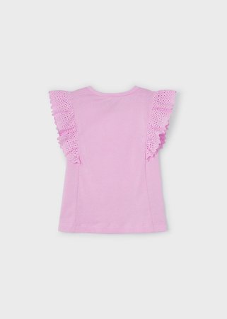 MAYORAL lühikeste varrukatega t-särk 6D, mauve, 3082-28 