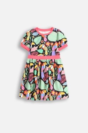COCCODRILLO lühikeste varrukatega kleit TROPICAL STORY GIRL KIDS, värv, WC5129201TGK-022-122, 122 cm 