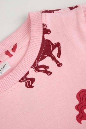 COCCODRILLO pikkade varrukatega kleit, roosa, WC6129101GGK-033-110, 110 suurus 