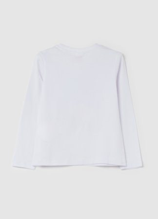 OVS pikkade varrukatega t-särk, valged, 140 cm, 002093977 